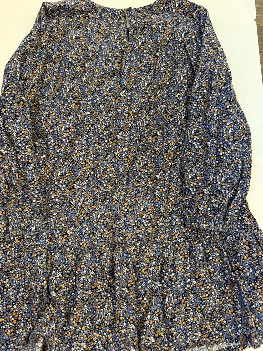 Gap kids  Floral Long Sleeve  corduroy floral dress size medium 8/9